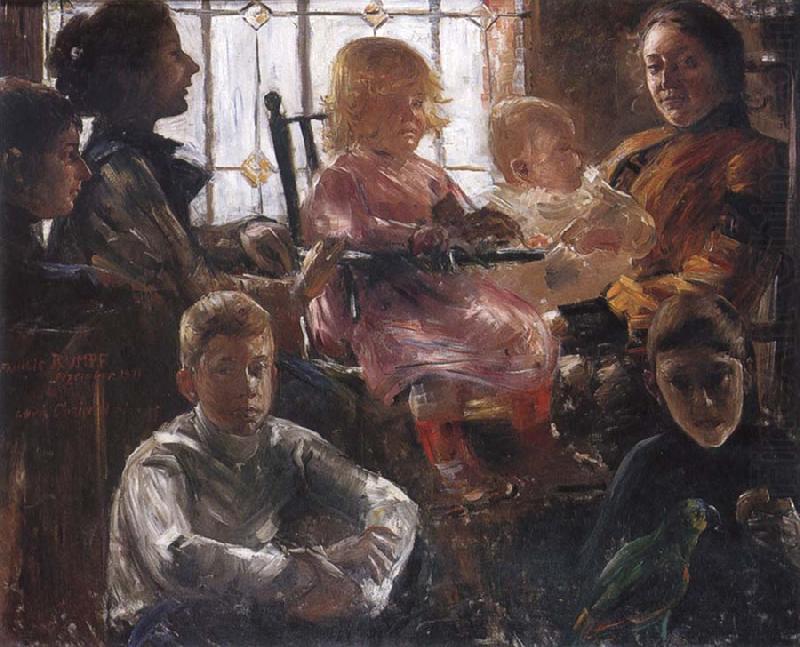 Lovis Corinth The Family of the Painter Fritz Rumpf china oil painting image